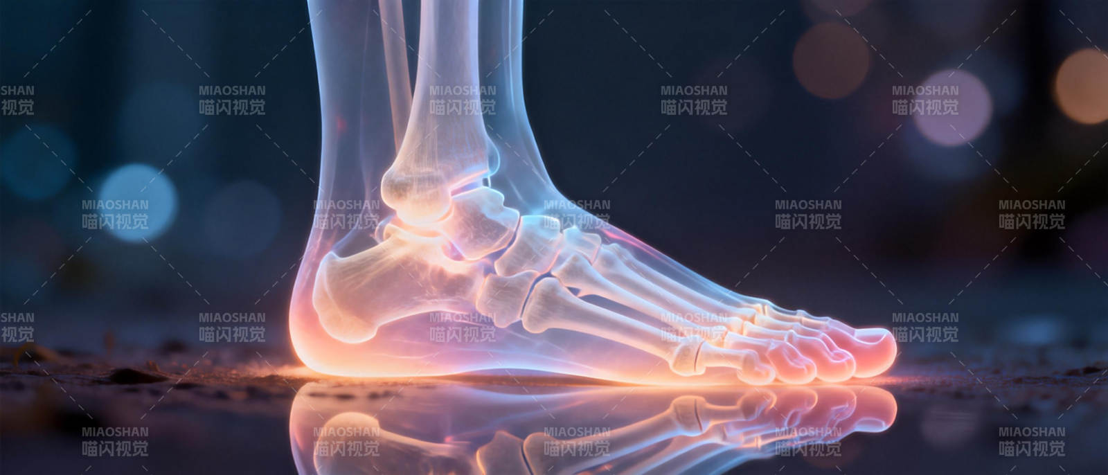 足骨透视图图片