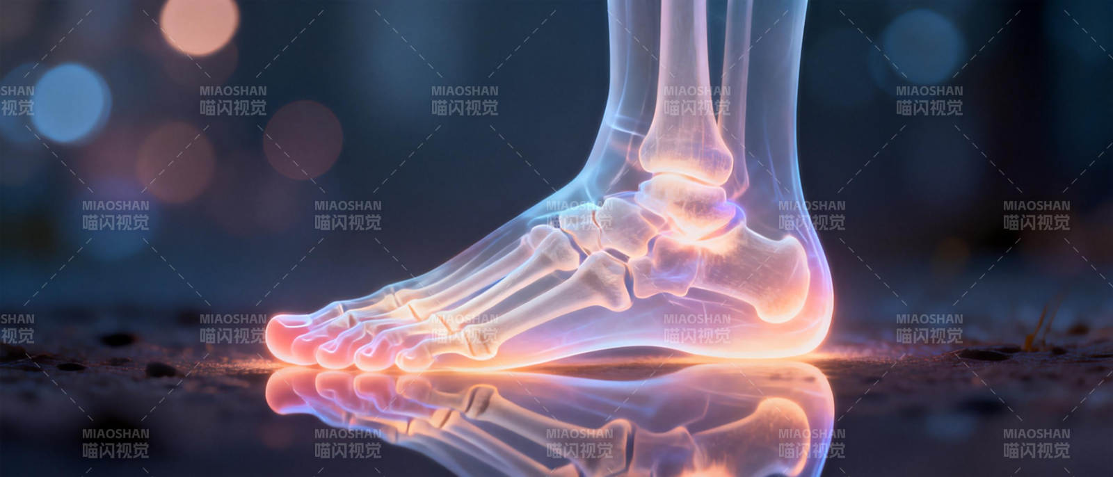 足骨透视图图片