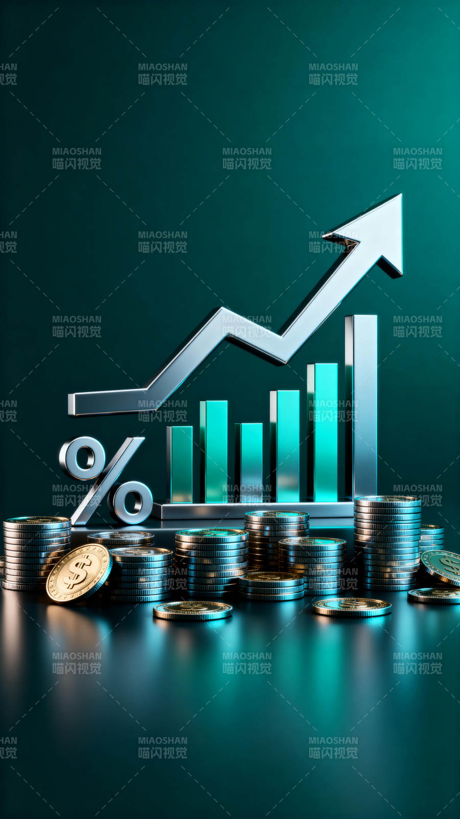 财富增长趋势图图片
