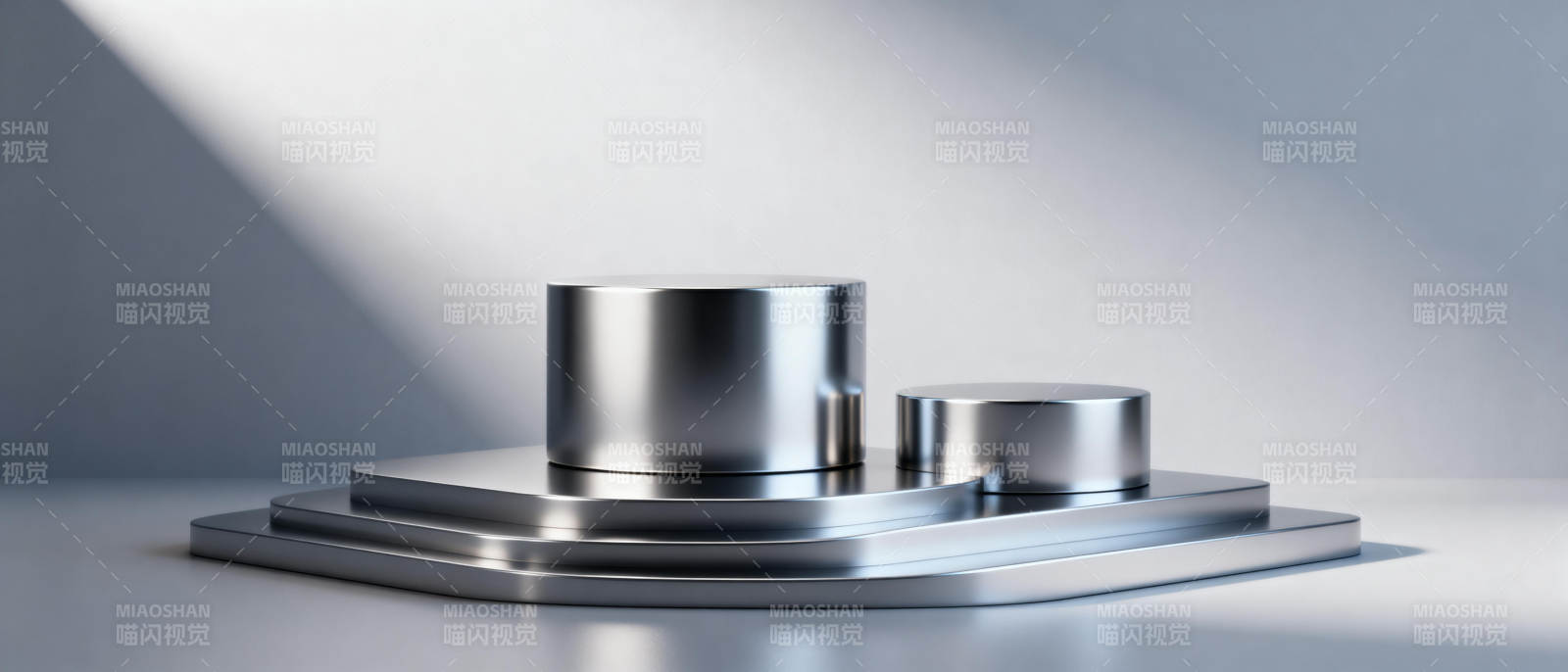 金属圆柱展示台图片