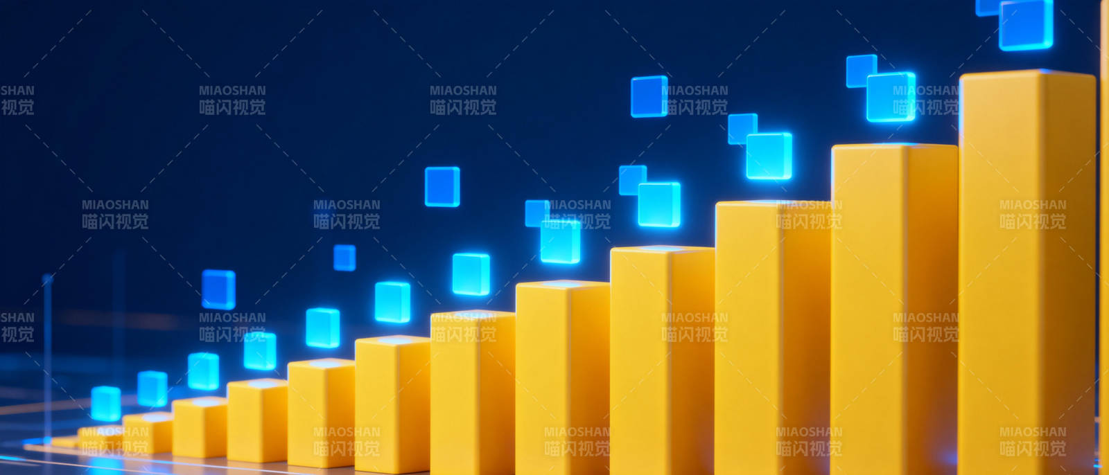 数据增长趋势图图片