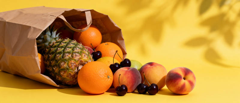 水果满袋 色彩缤纷图片