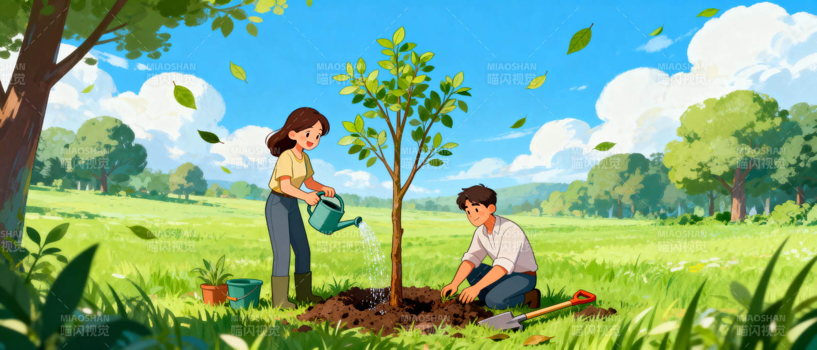 种树护绿 共筑家园图片