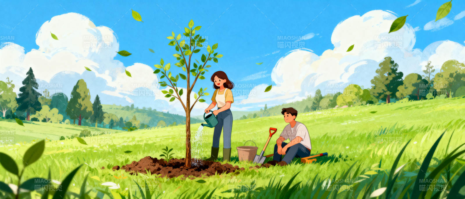 植树造林 共护绿意图片