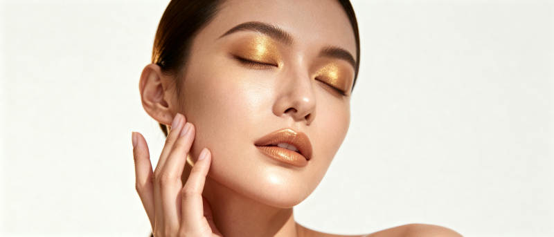 金色眼妆 优雅迷人图片