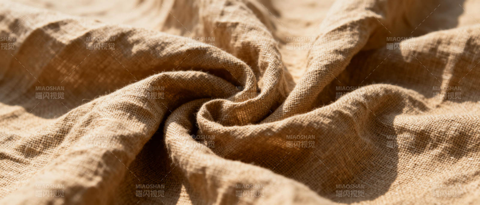 亚麻布纹理特写图片