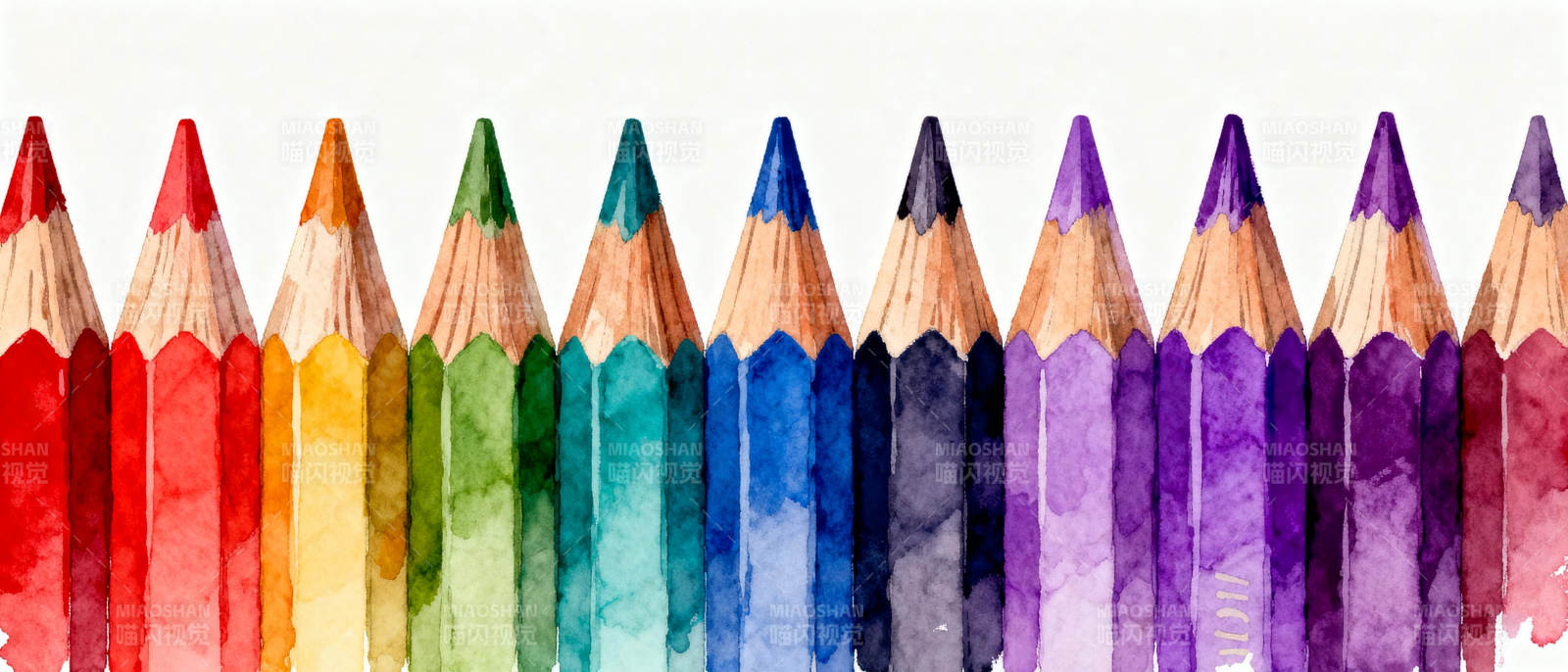 彩铅水彩画图片