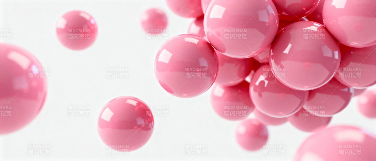 粉红气泡飘浮图片