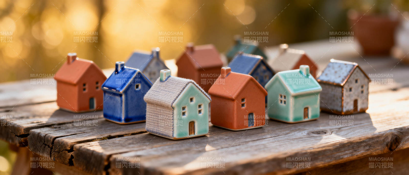 迷你彩屋静置木桌图片