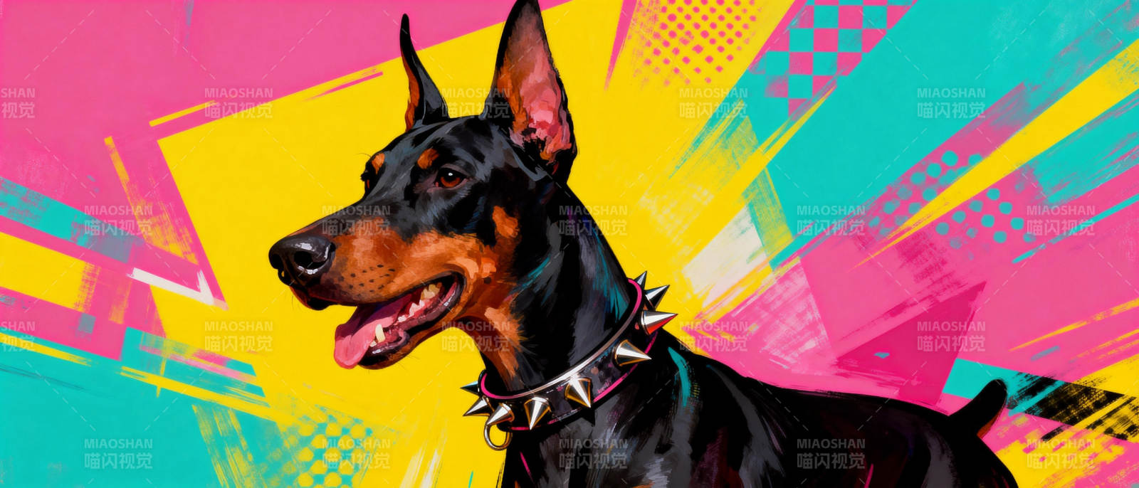 酷炫杜宾犬图片