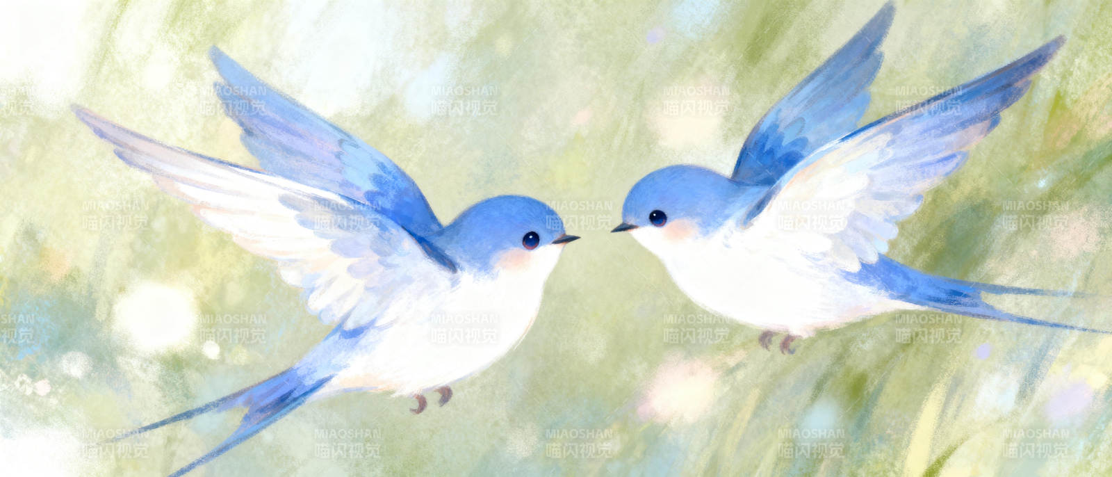 双燕翩飞图片