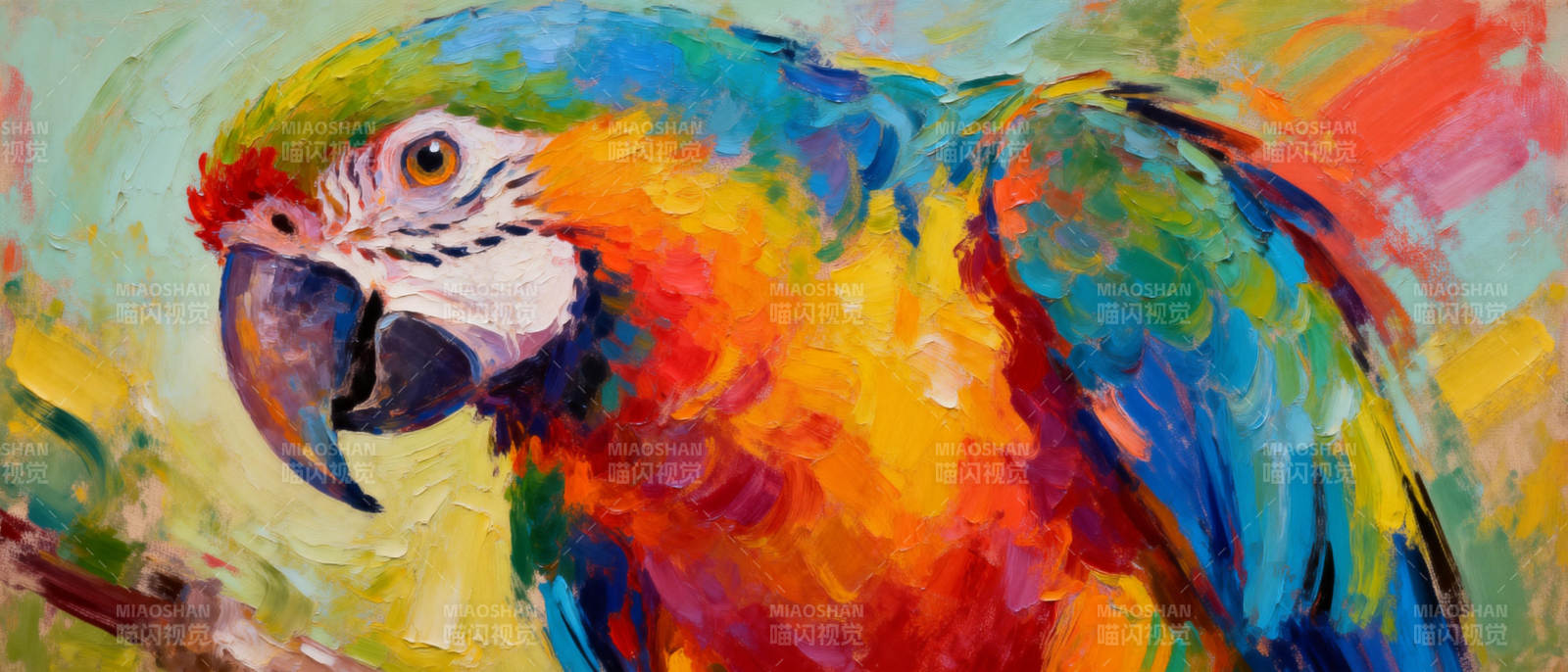 彩羽鹦鹉图片