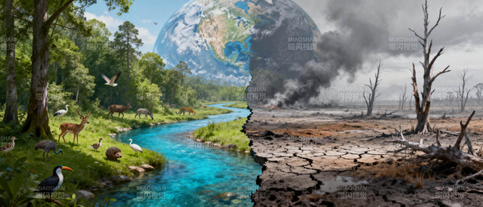 地球的两面图片