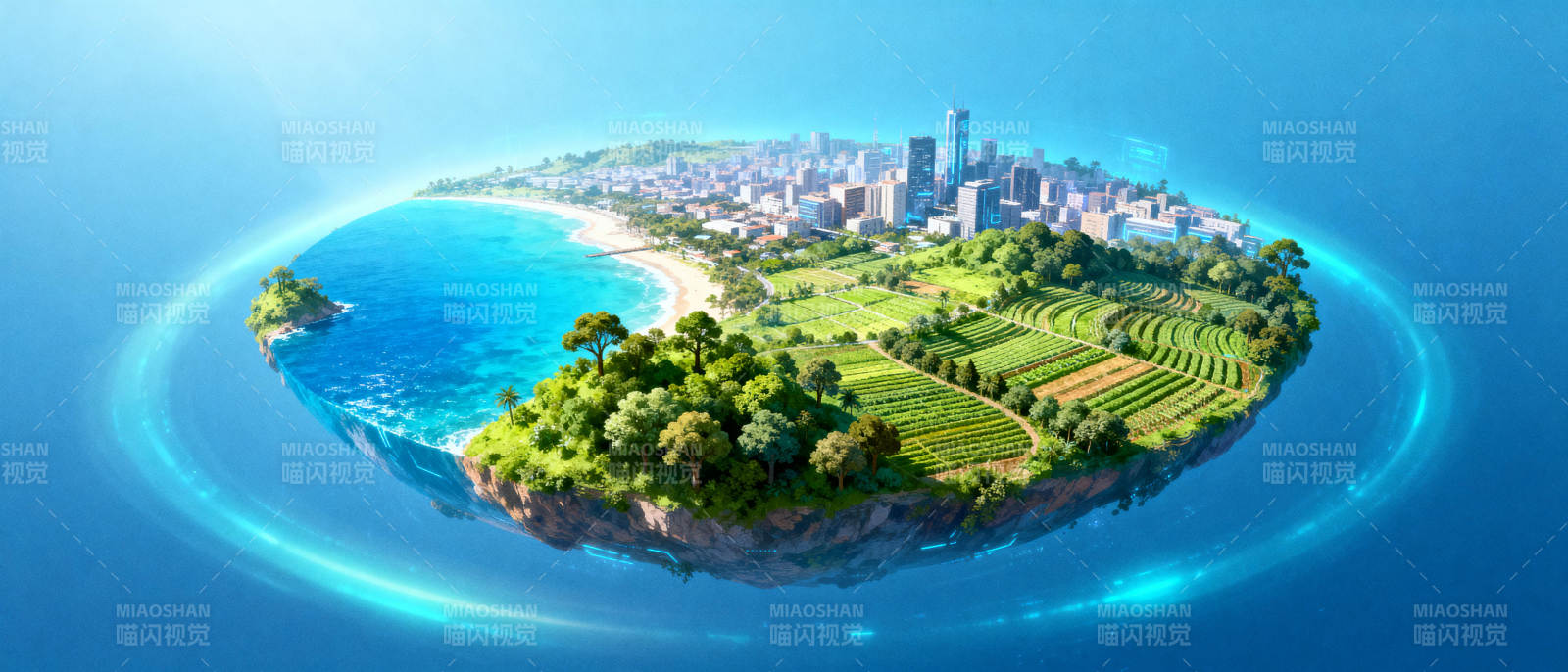 梦幻浮岛城市图片