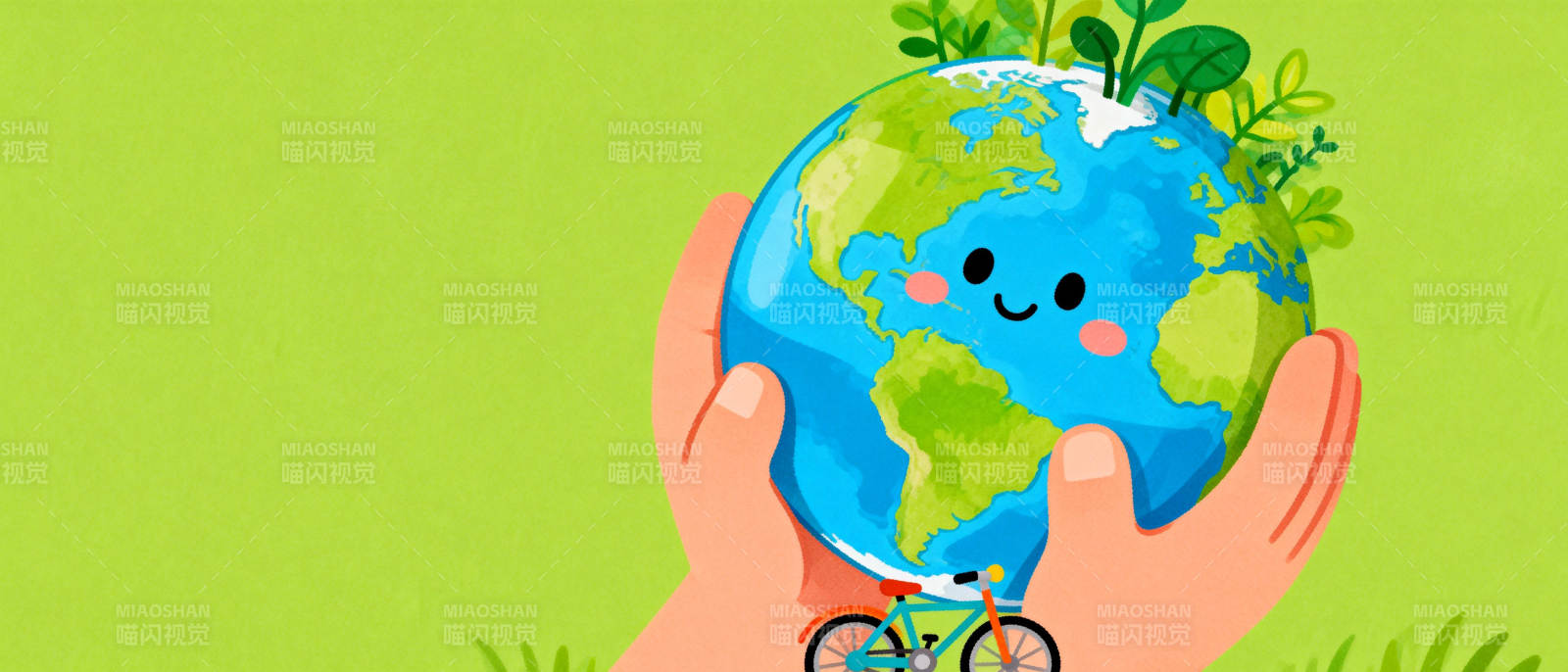 守护地球 绿色出行图片