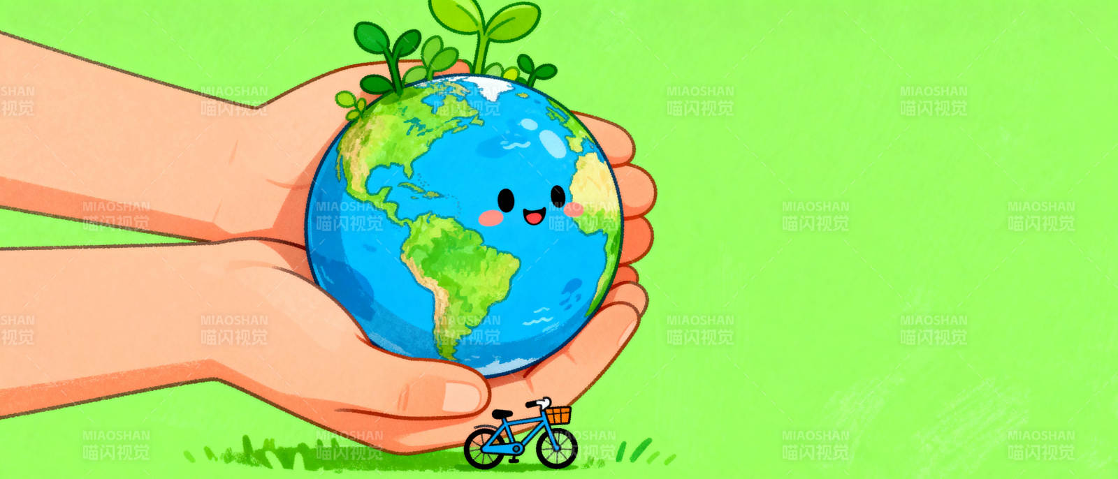 守护地球 绿色出行图片