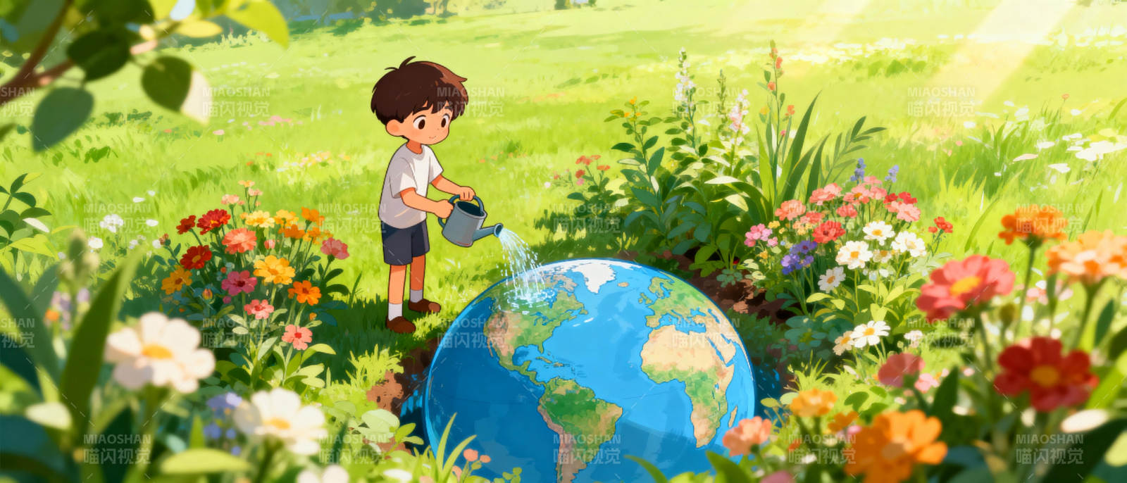 浇灌地球 守护自然图片