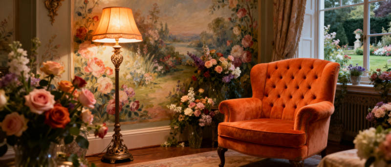 温馨客厅一角图片