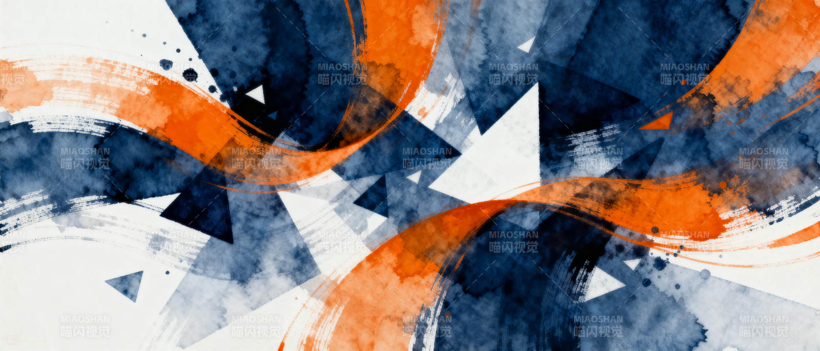 抽象几何色彩碰撞图片