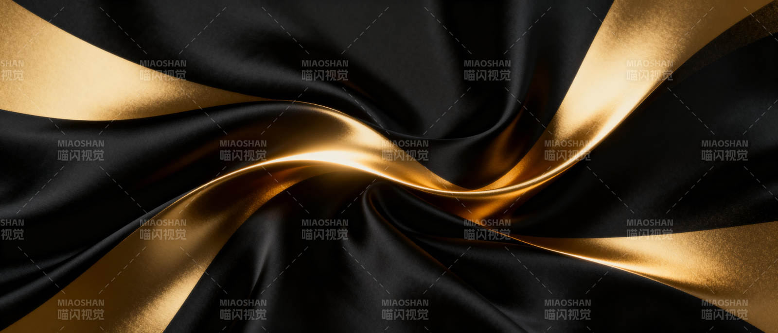 黑金绸缎交织图片