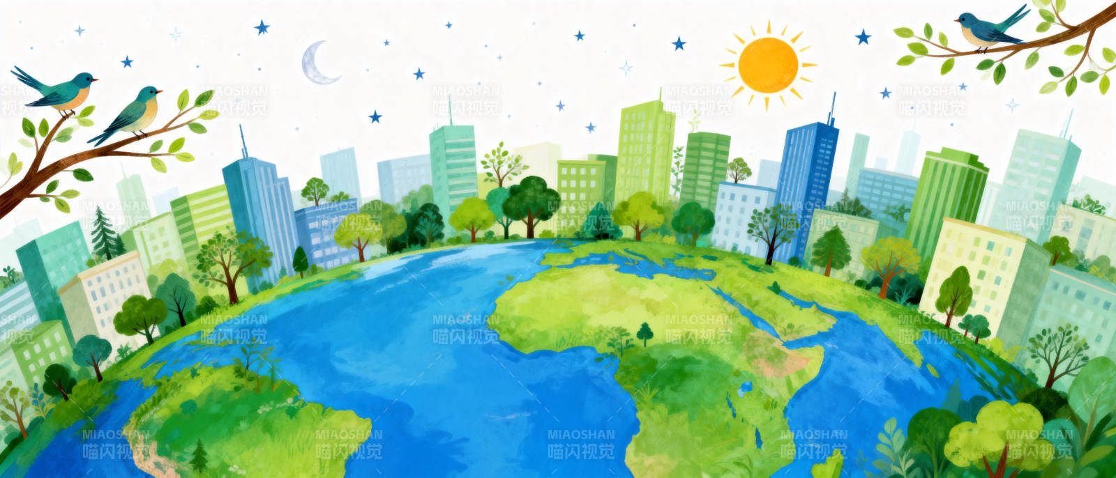 绿色地球家园图片