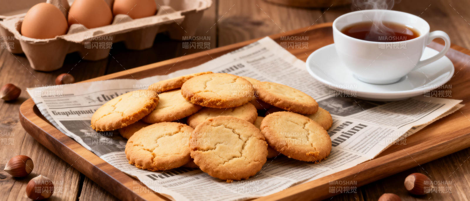 饼干与茶的静谧时光图片