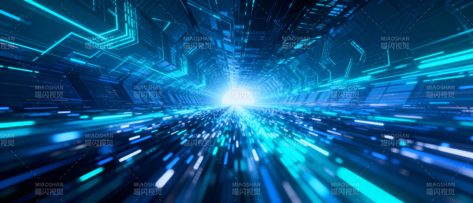 科技隧道光影图片