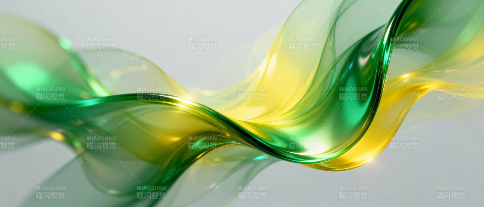 绿黄流光图片
