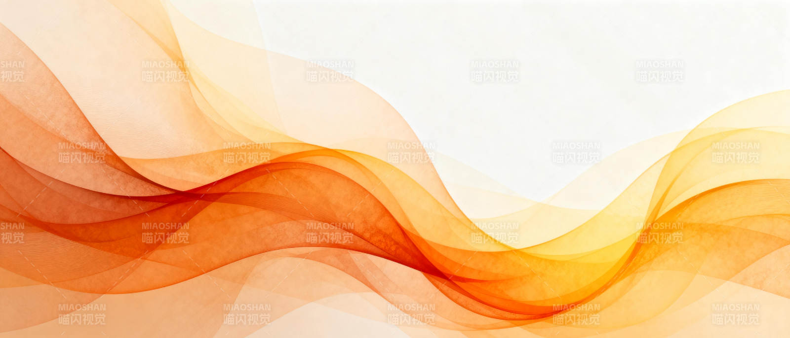 橙黄波浪渐变背景图片