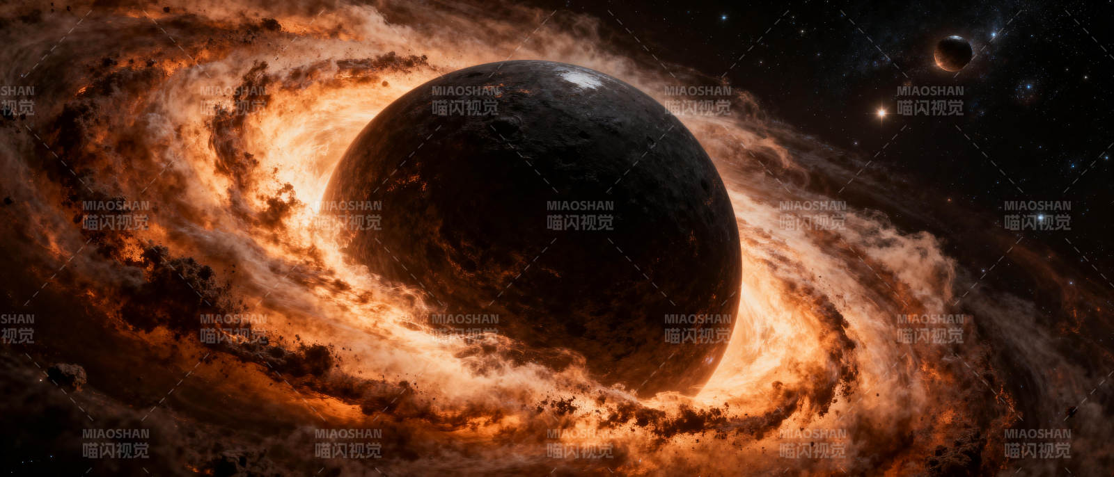 黑洞吞噬星云图片