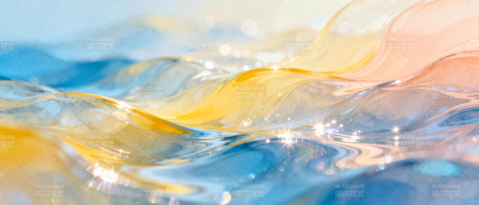 流光溢彩的水波图片