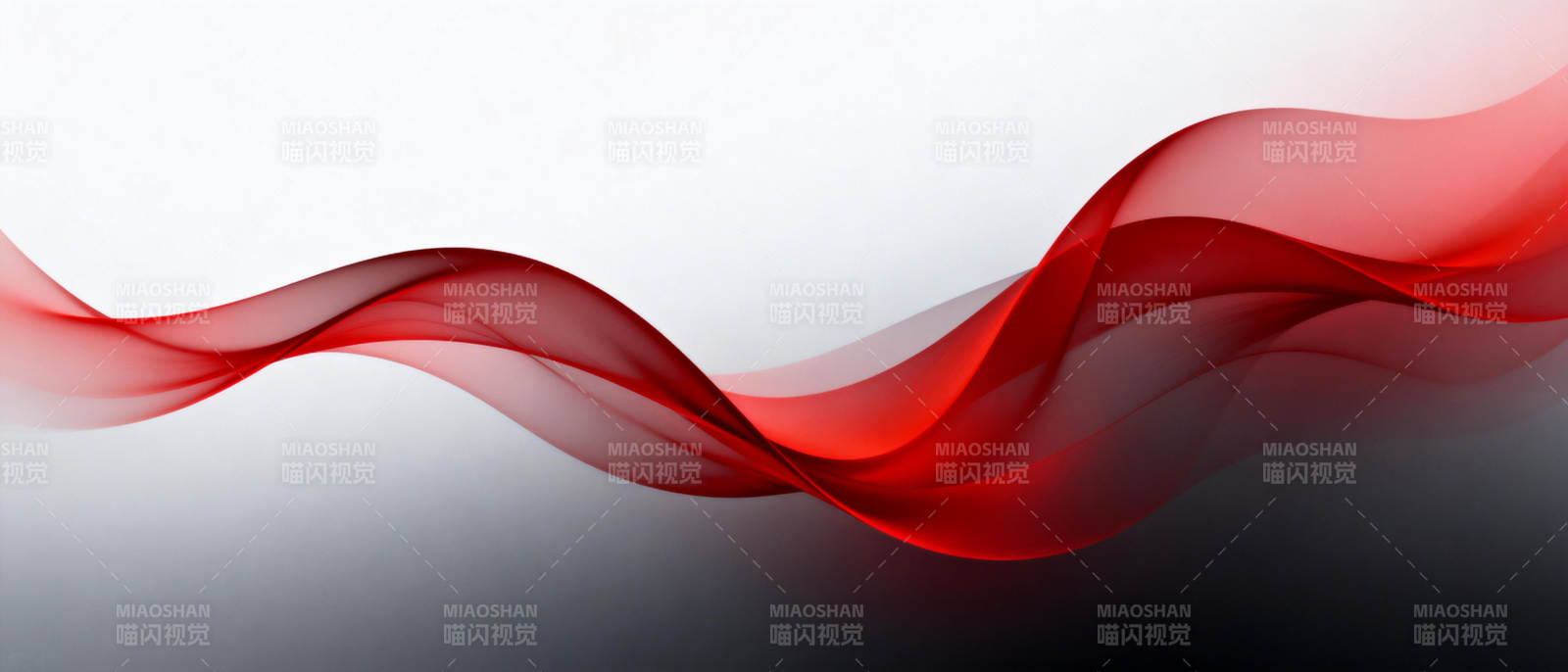 红色波浪艺术图片