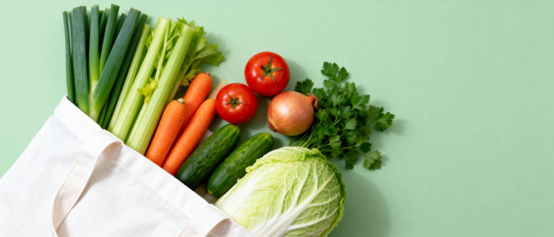 新鲜蔬菜袋装图图片