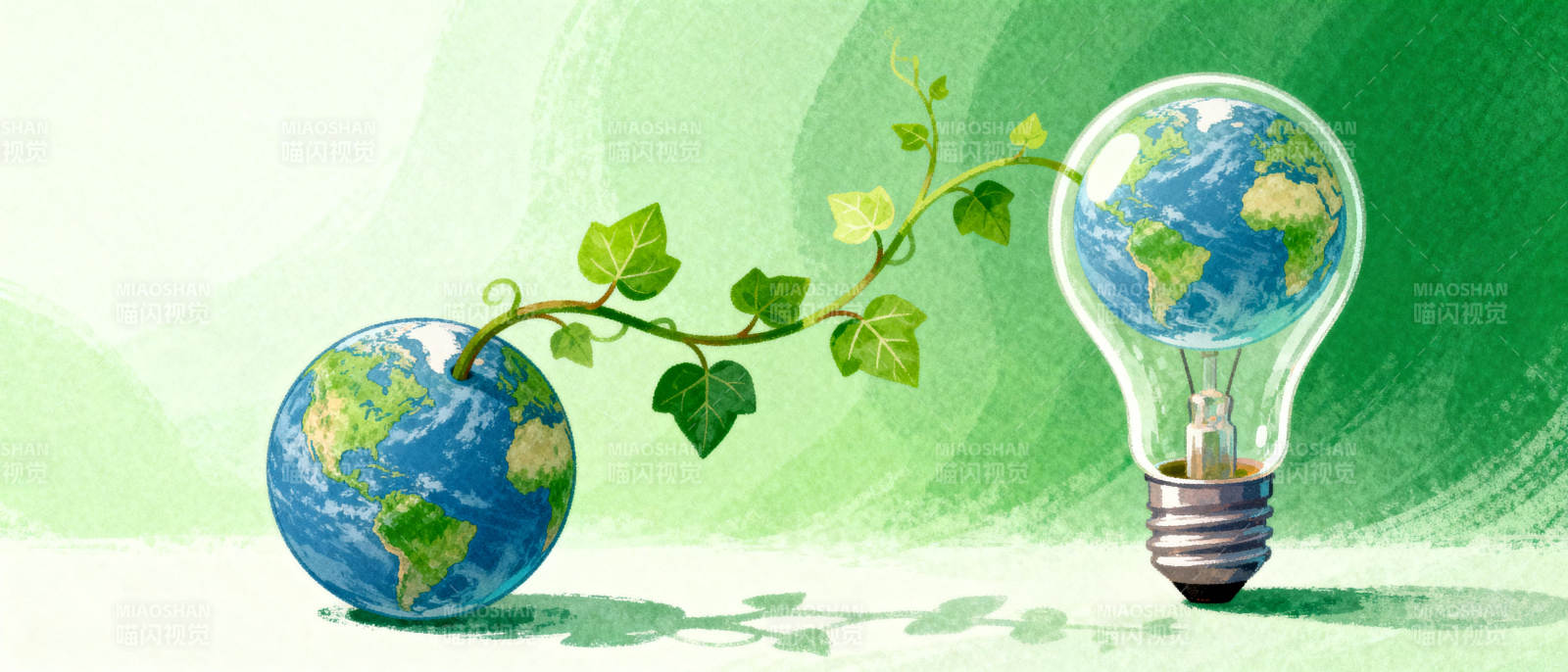 绿色能源 地球共生图片