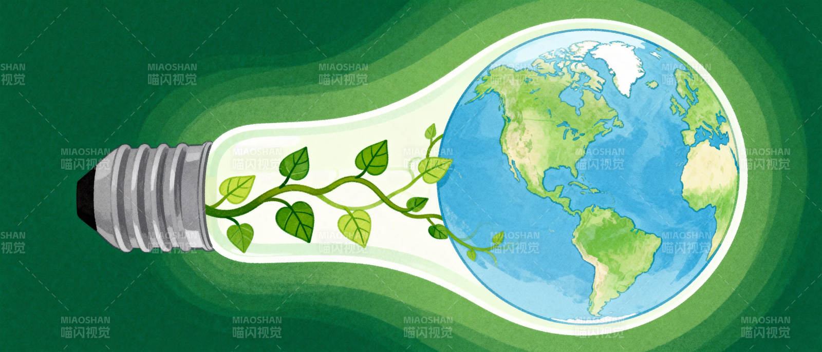 绿色地球 点亮未来图片