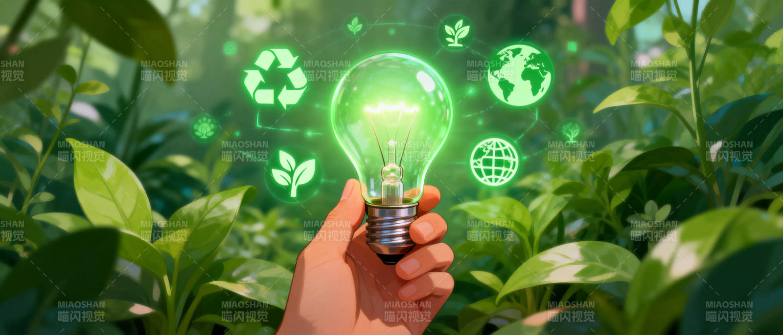 绿色能源 点亮未来图片
