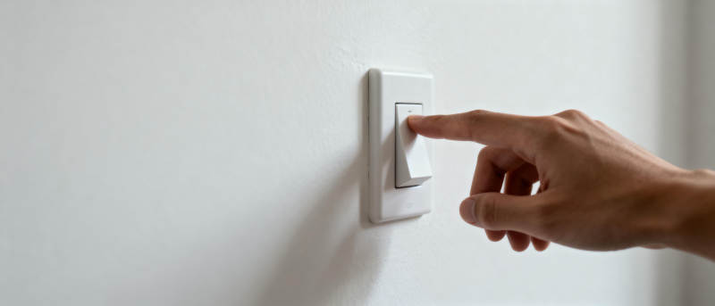 手指轻触开关图片