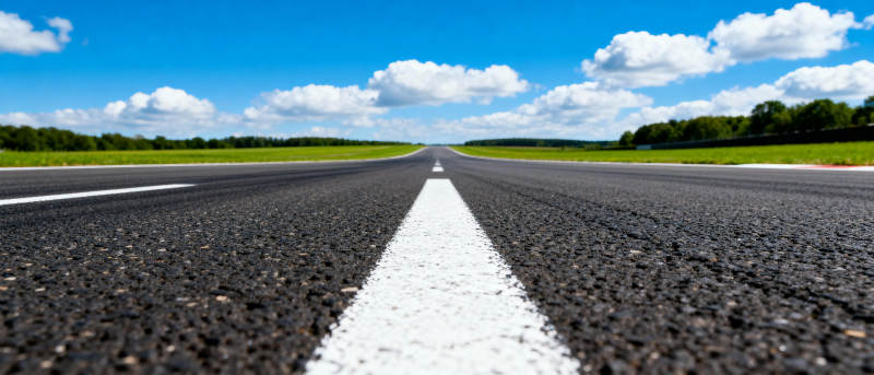 笔直公路通向远方图片