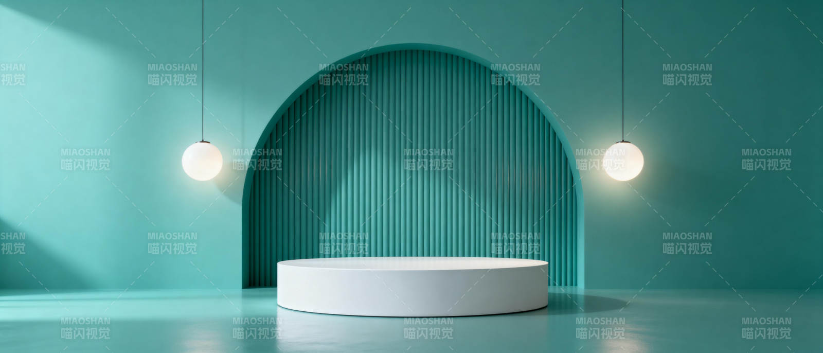 简约现代展示台图片