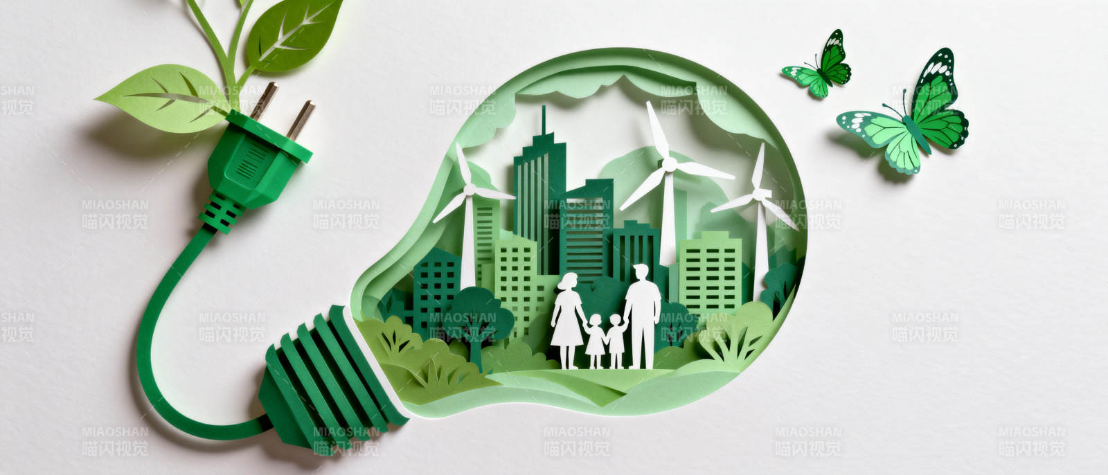 绿色能源城市梦图片