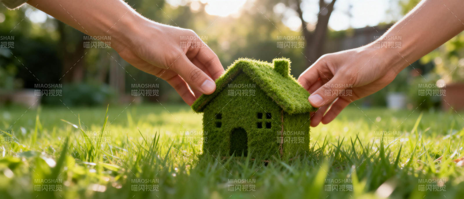 绿色家园 双手守护图片