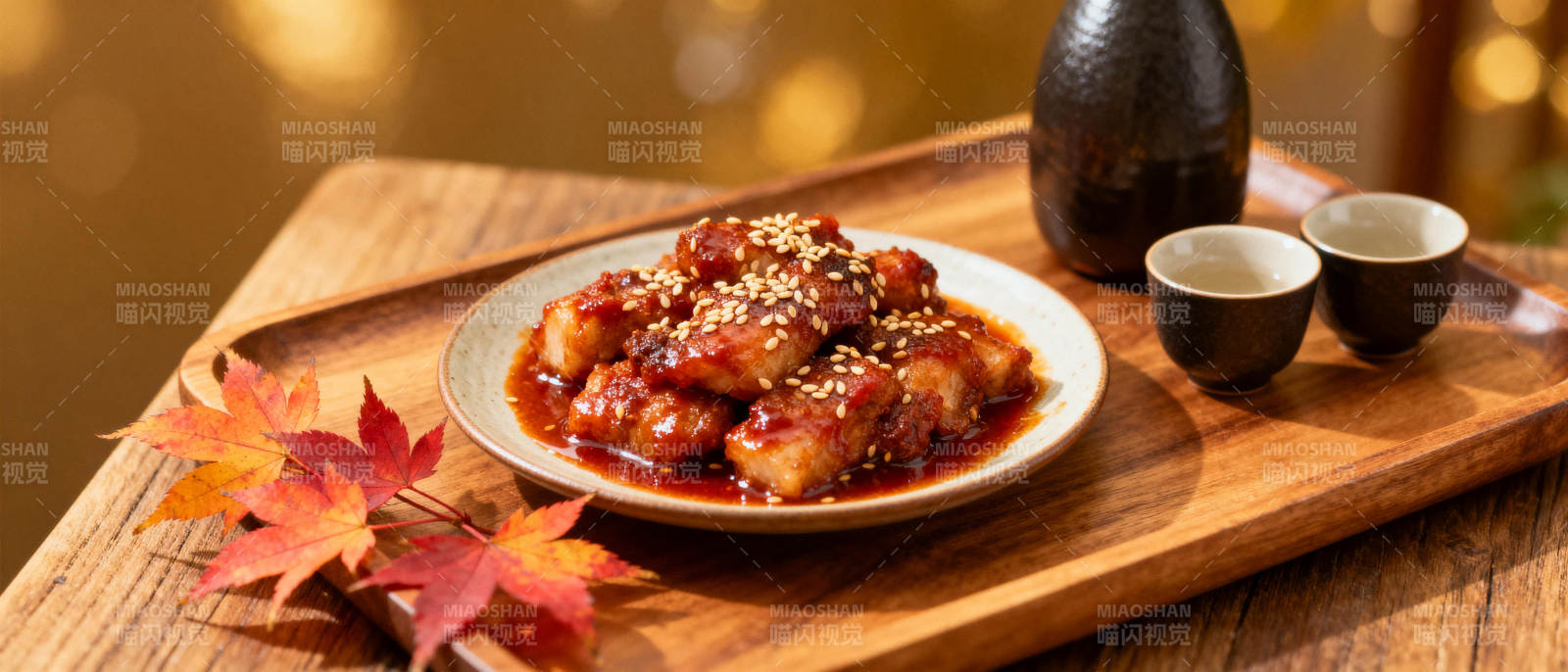 秋日美味烤肉图片