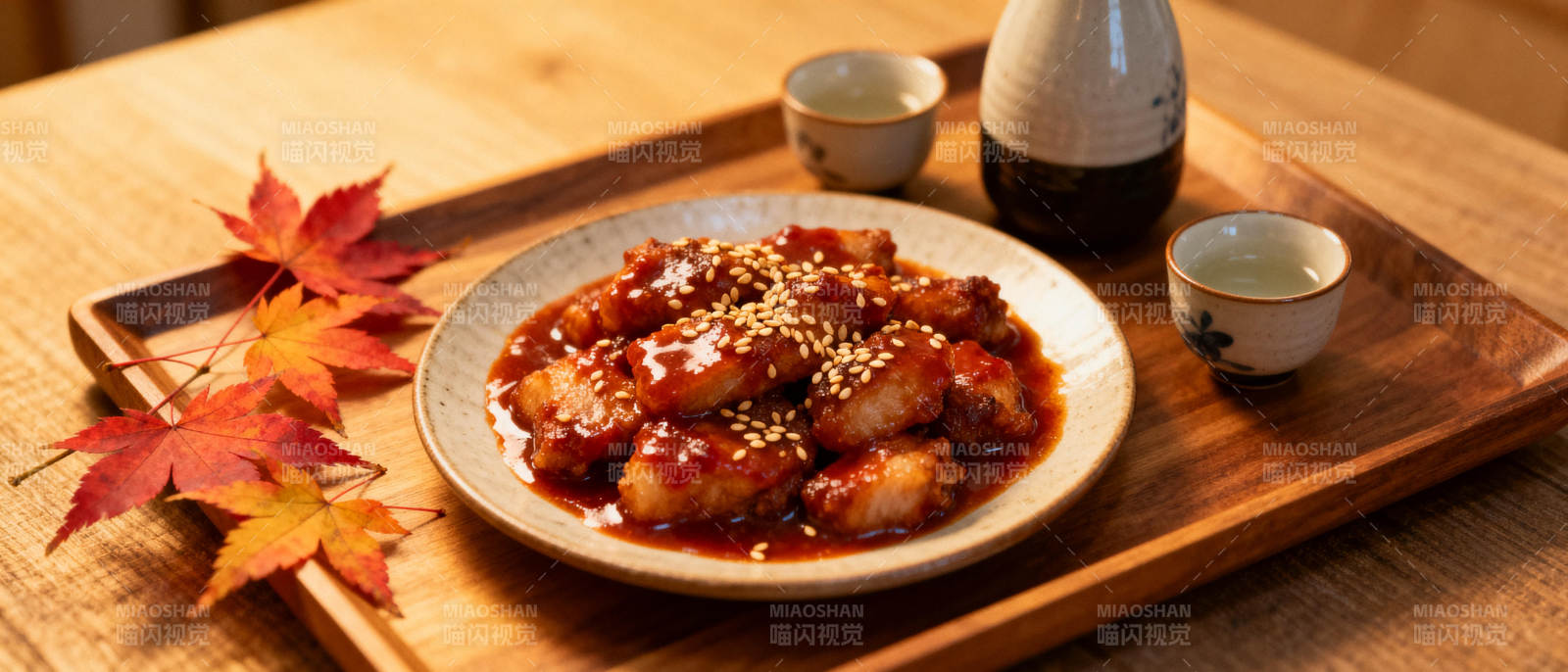 秋日韩式辣鸡翅图片