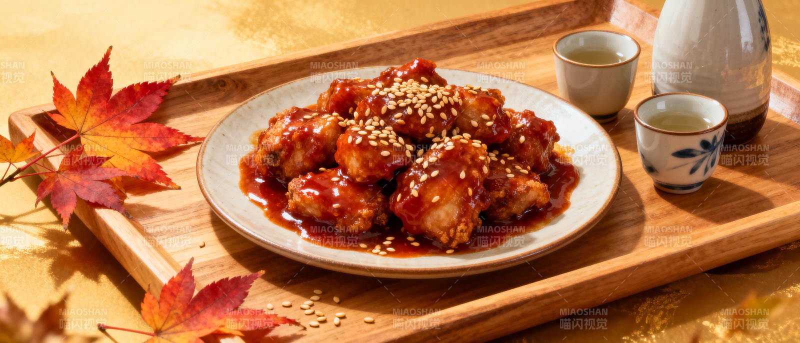 秋日美味鸡翅图片