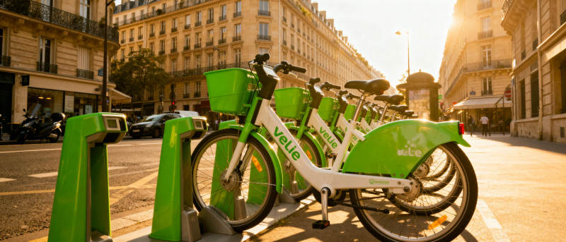 城市绿行 骑行巴黎图片