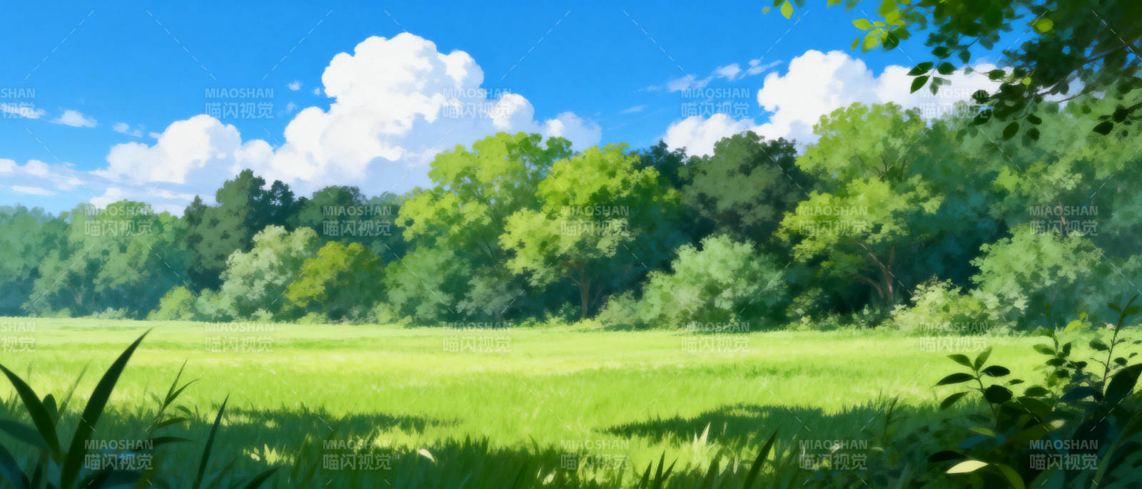 绿野晴空图片