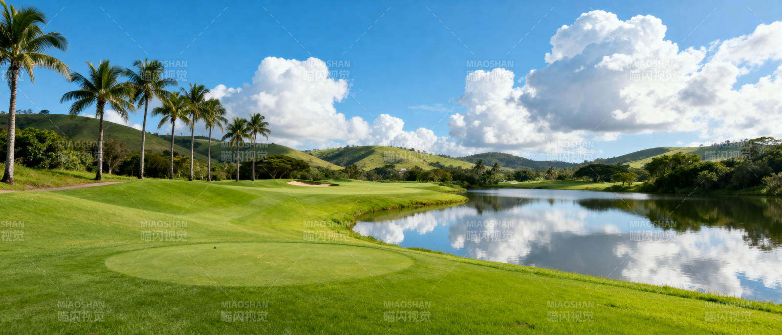热带高尔夫美景图片