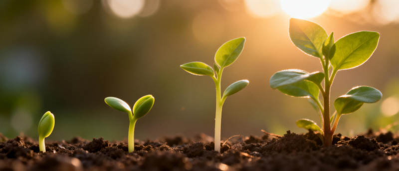 幼苗成长记图片