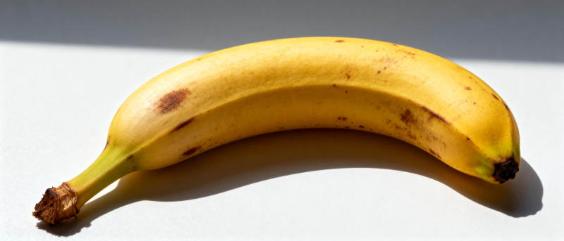 金黄香蕉静置桌面图片