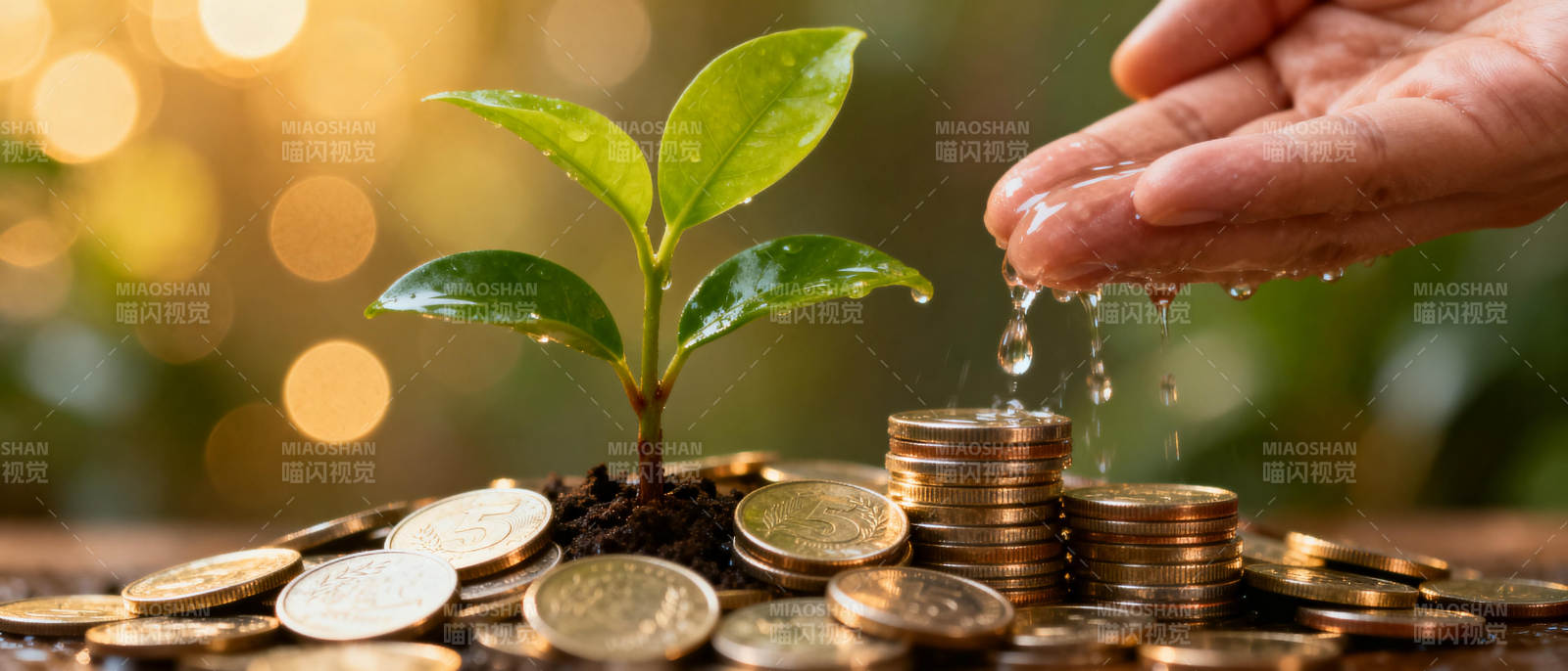 金钱滋养成长图片